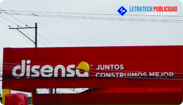 Letras corporeas en plancha Mixta